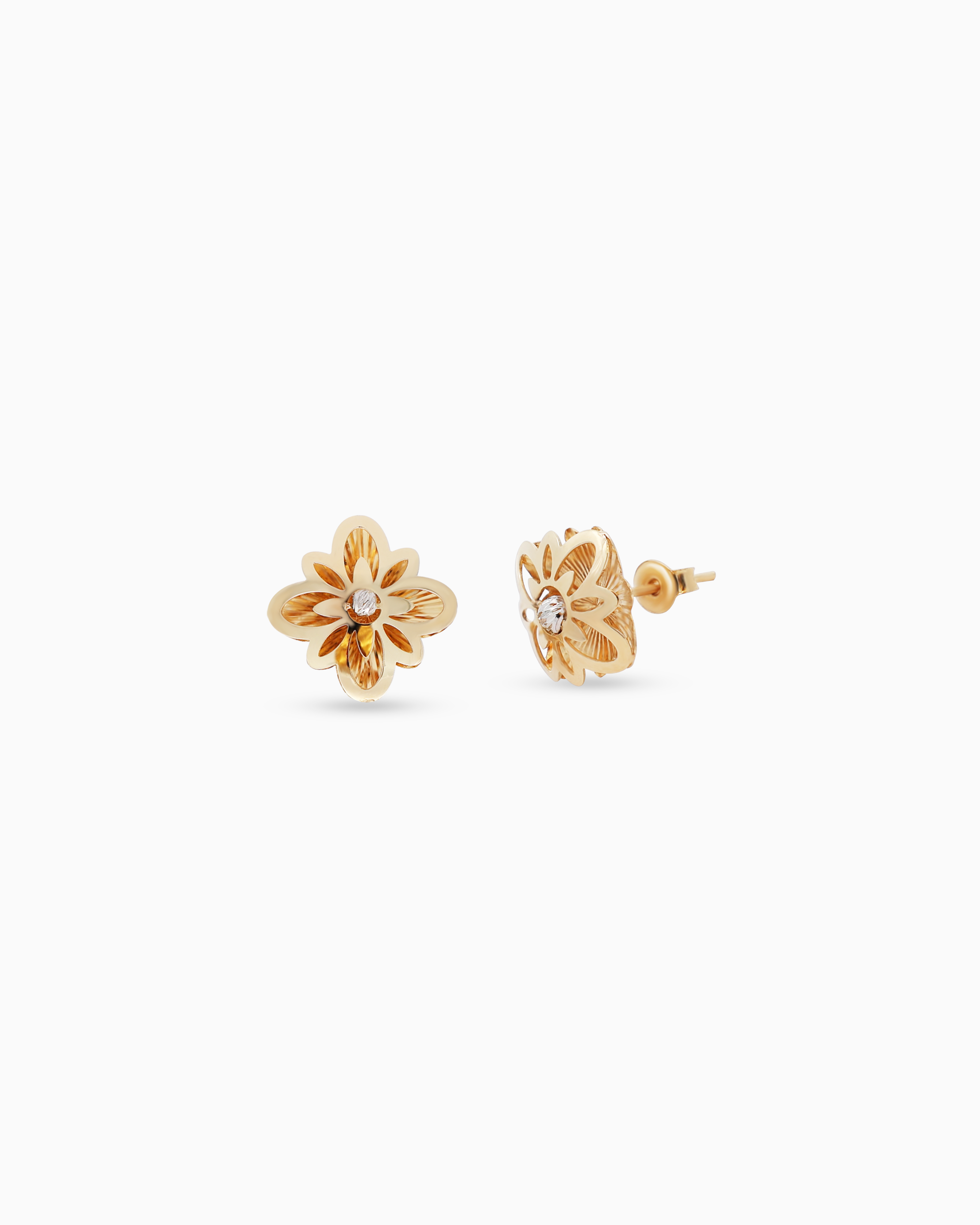 18K Yellow Gold Half Set