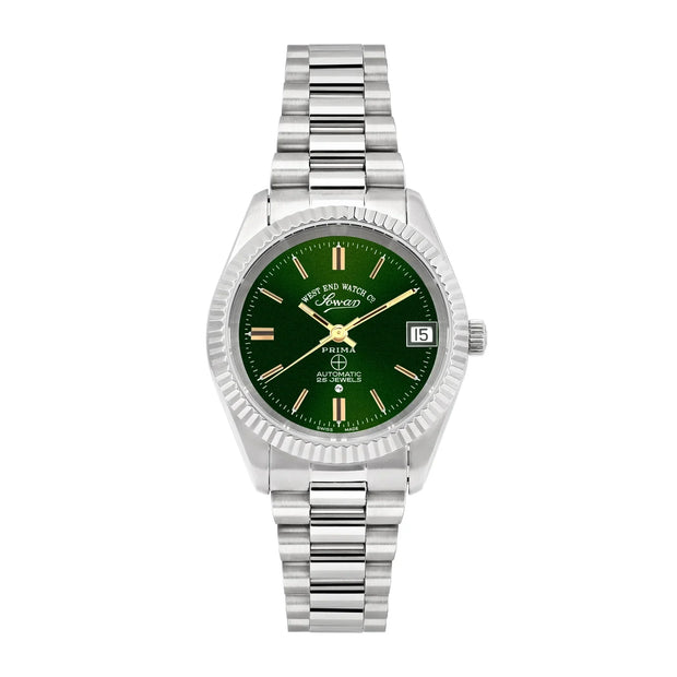 West End The Classics Automatic 6858.10.3330Y Green Dial & Two-Tone Stainless Steel Women's Watch