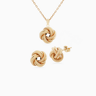 18K Yellow Gold Half Set