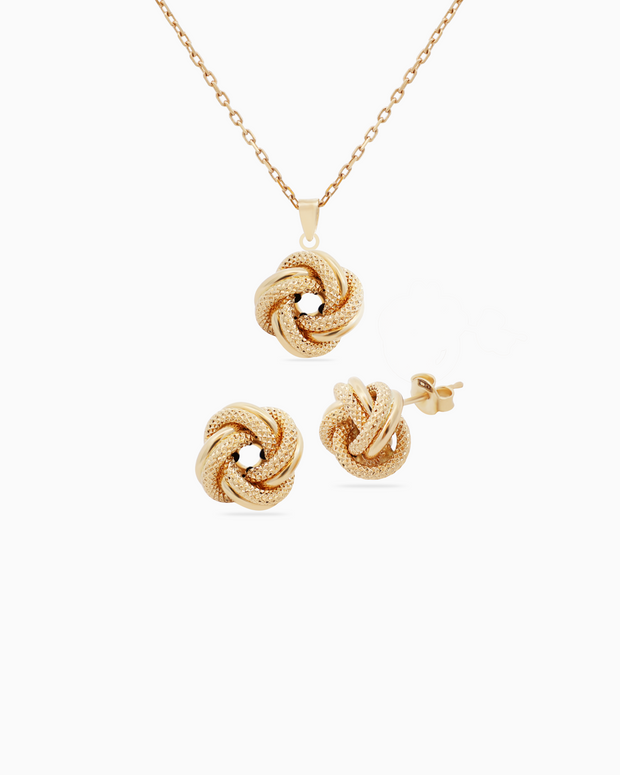 18K Yellow Gold Half Set