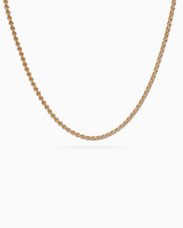 18K Two-Tone Gold Necklace – 17.70g.
