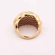 18K Gold Twisted Dome Ring – 5.50g.