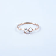 Rose Gold Diamond Infinity Stackable Ring