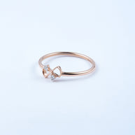 Rose Gold Diamond Infinity Stackable Ring
