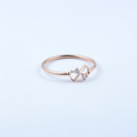 Rose Gold Diamond Infinity Stackable Ring