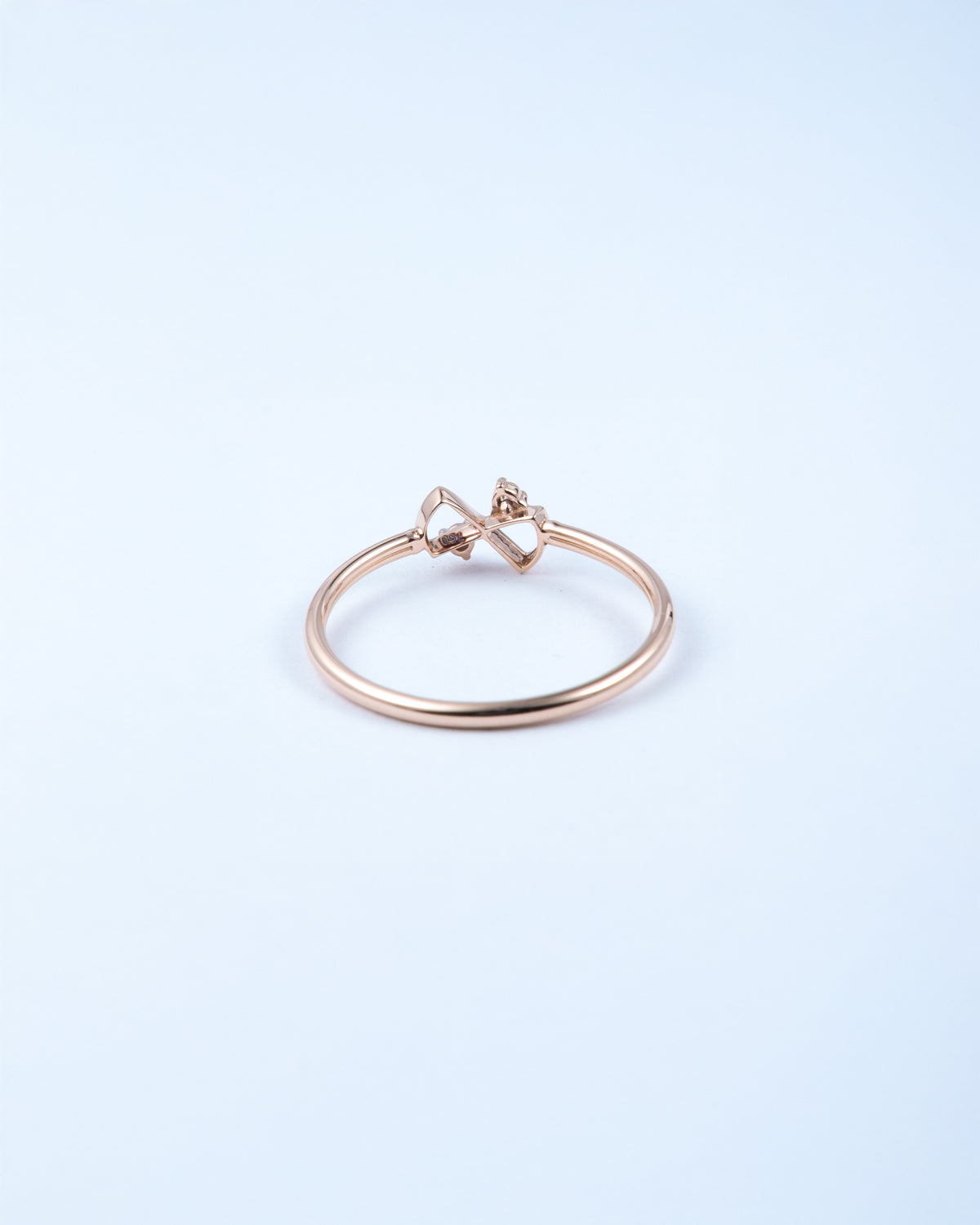 Rose Gold Diamond Infinity Stackable Ring