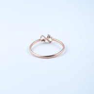 Rose Gold Diamond Infinity Stackable Ring