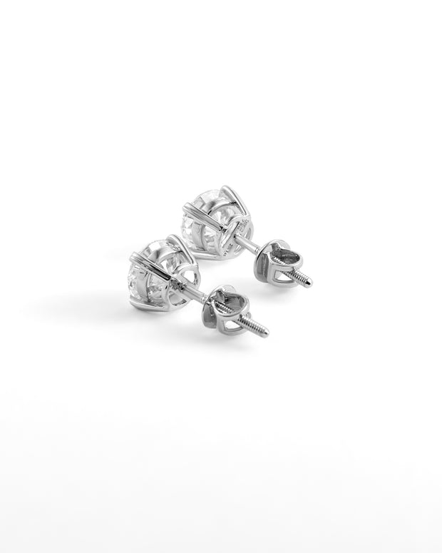 Timeless Round Brilliant Lab-Grown Diamond Stud Earrings