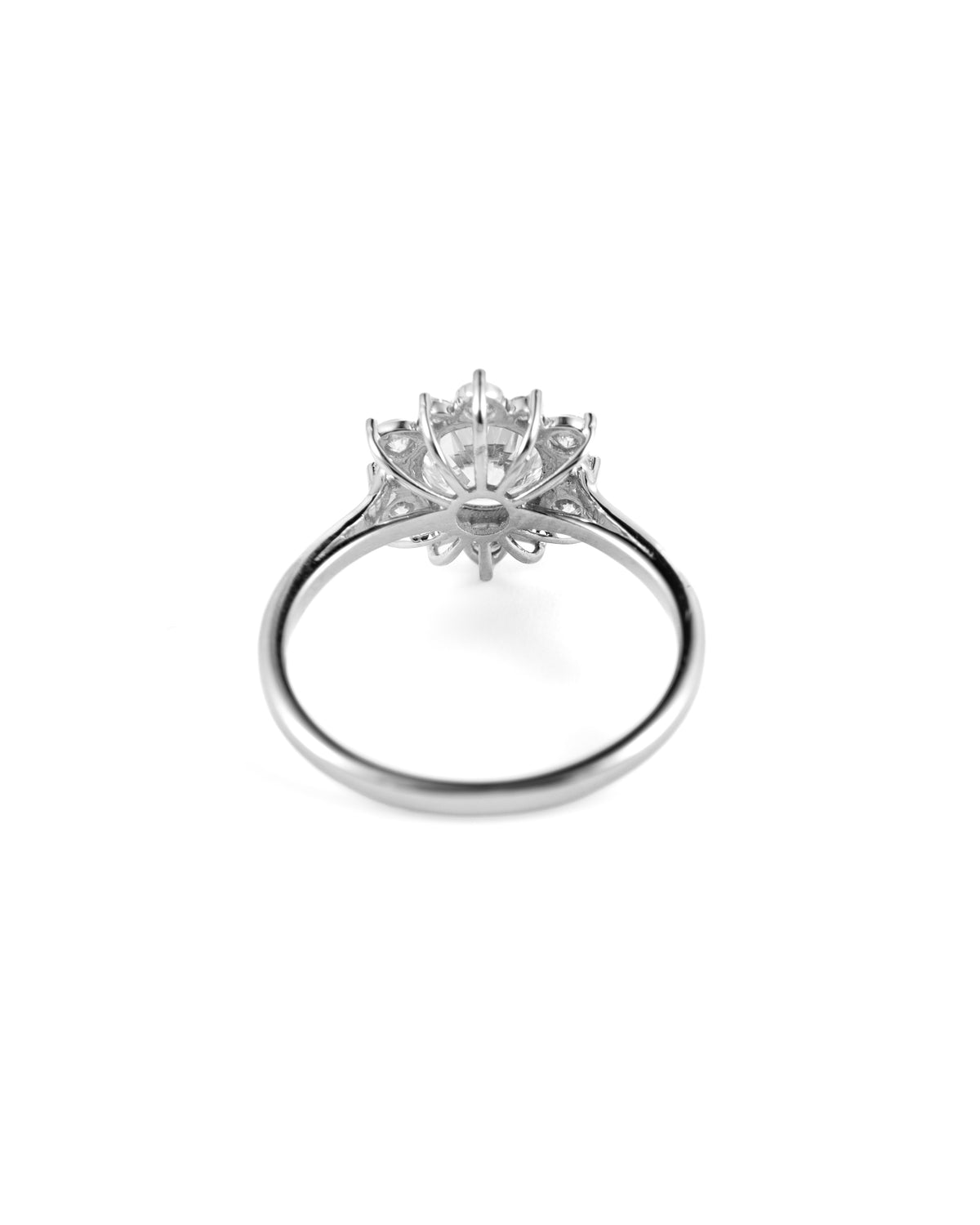 Floral 1.45ct Round Brilliant Lab-Grown Diamond Halo Ring