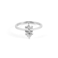 Marquise-Cut Lab-Grown Diamond Solitaire Ring