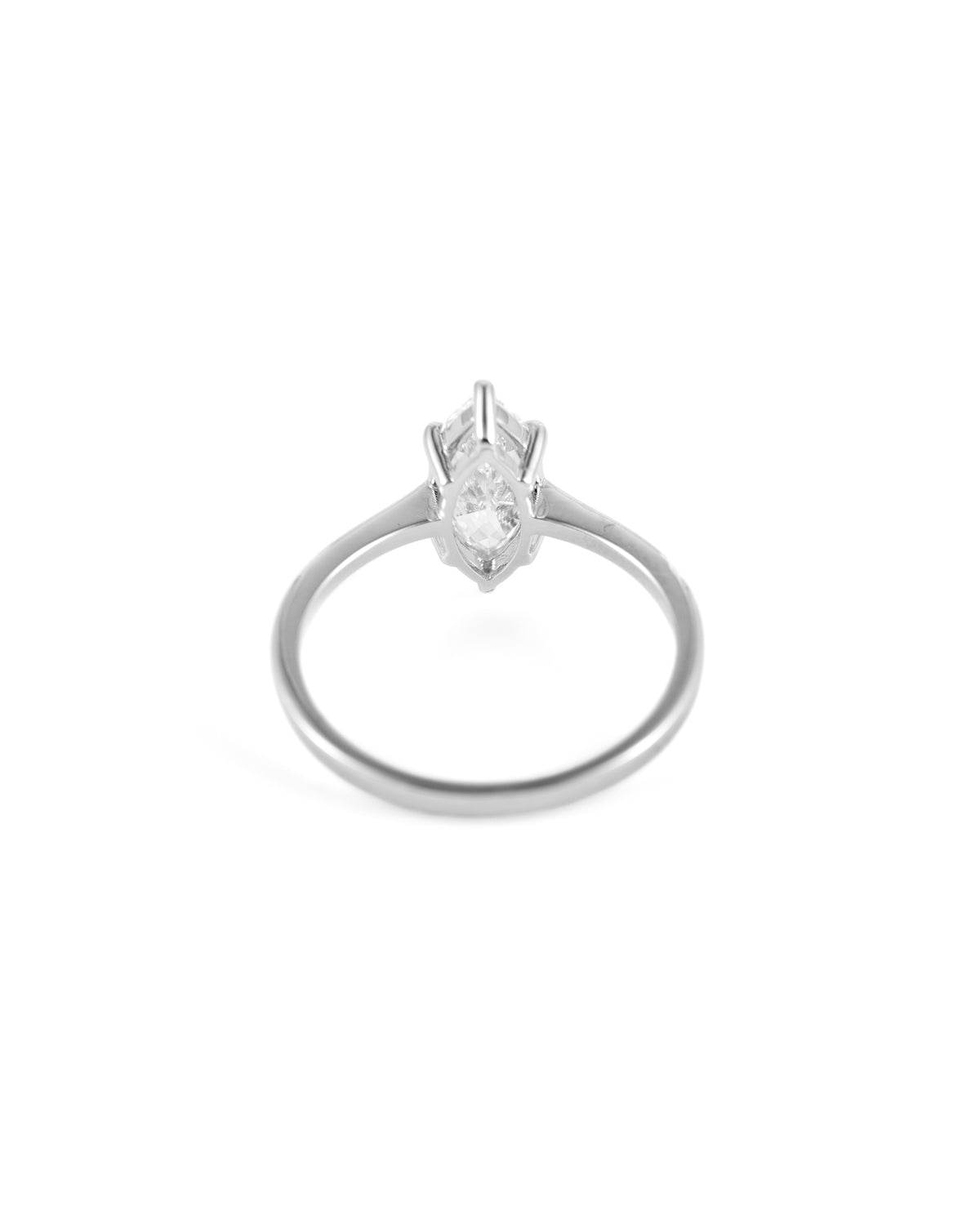 Marquise-Cut Lab-Grown Diamond Solitaire Ring
