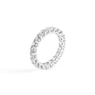 Shared-Prong Round Brilliant Lab-Grown Diamond Eternity Ring