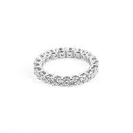 Shared-Prong Round Brilliant Lab-Grown Diamond Eternity Ring
