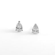 Pear Brilliant-Cut Lab-Grown Diamond Stud Earrings