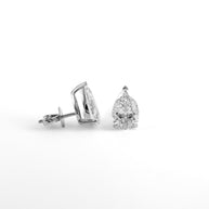 Pear Brilliant-Cut Lab-Grown Diamond Stud Earrings