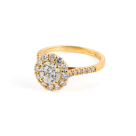 Round Brilliant Lab-Grown Diamond Halo Ring