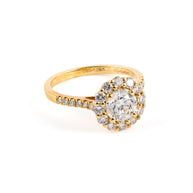 Round Brilliant Lab-Grown Diamond Halo Ring
