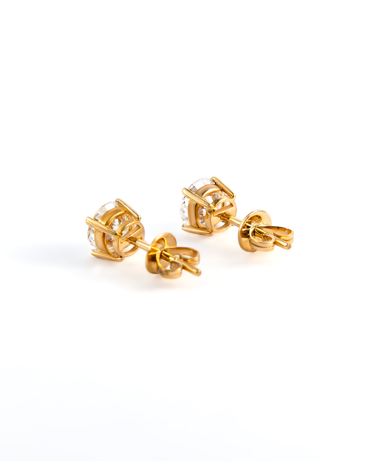 Classic Round Brilliant Lab-Grown Diamond Stud Earrings