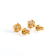 Classic Round Brilliant Lab-Grown Diamond Stud Earrings