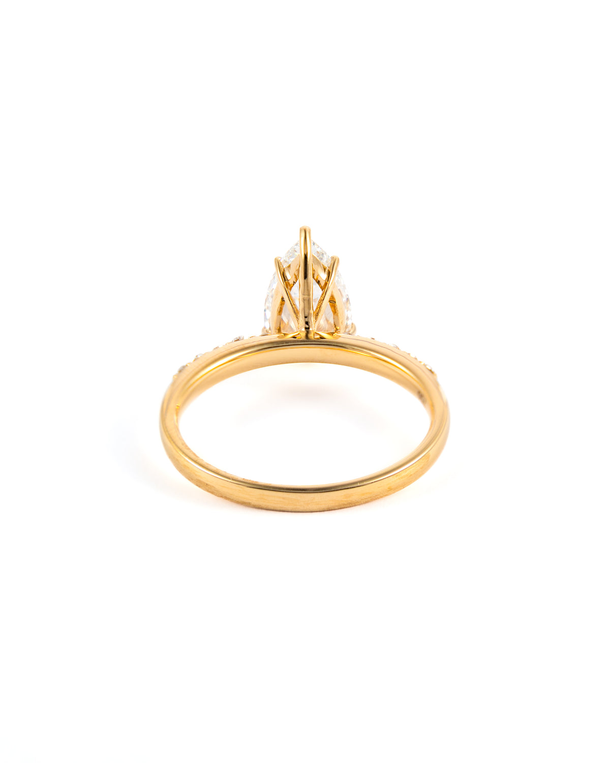 Radiant Pear-Shaped Lab-Grown Diamond Ring
