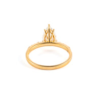 Radiant Pear-Shaped Lab-Grown Diamond Ring