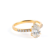 Radiant Pear-Shaped Lab-Grown Diamond Ring