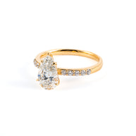 Radiant Pear-Shaped Lab-Grown Diamond Ring
