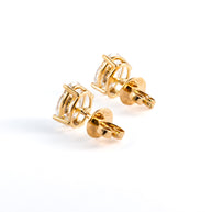 Classic Oval Brilliant Lab-Grown Diamond Stud Earrings