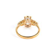 Oval Brilliant Lab-Grown Diamond Cluster Engagement Ring