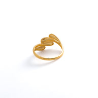 Sculptural Teardrop Statement Ring in 18K Yellow Gold