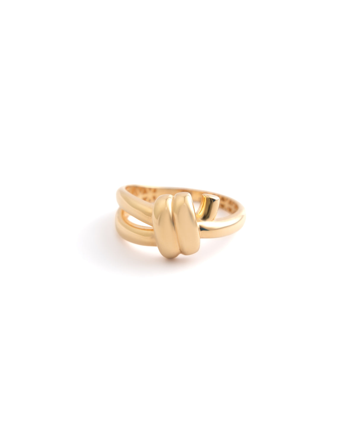 Sculpted Knot Band Ring in 18K Yellow Gold