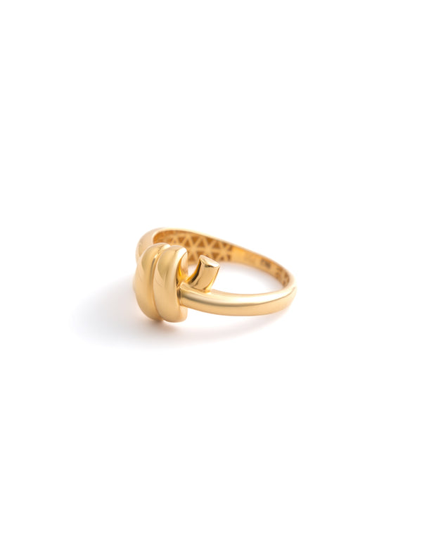 Sculpted Knot Band Ring in 18K Yellow Gold