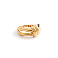 Sculpted Knot Band Ring in 18K Yellow Gold