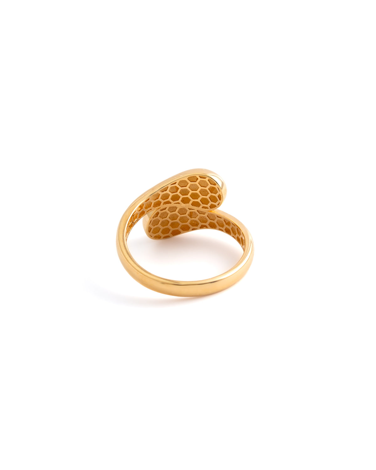Contemporary 18K Yellow Gold Bypass Ring