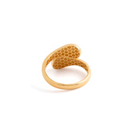 Contemporary 18K Yellow Gold Bypass Ring