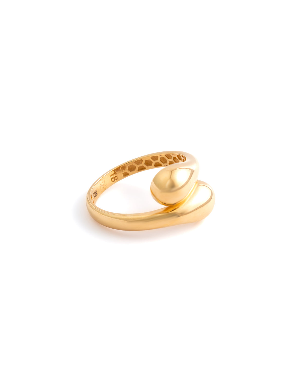 Contemporary 18K Yellow Gold Bypass Ring