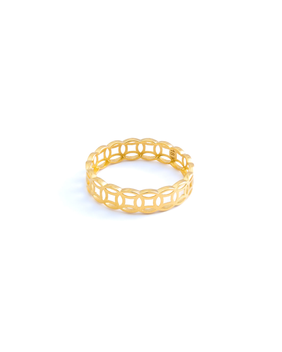 Lucky Link 18K Yellow Gold Openwork Ring