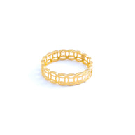 Lucky Link 18K Yellow Gold Openwork Ring