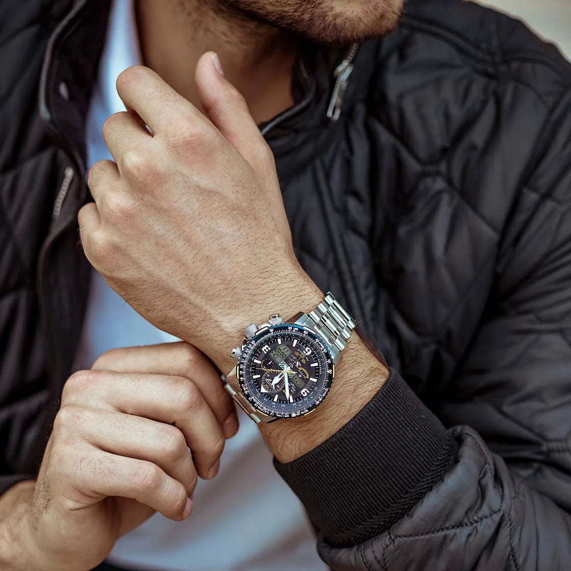 Citizen Promaster Blue Angels JY8078-52L Skyhawk AT Eco-Drive Atomic Timekeeping Men's Watch
