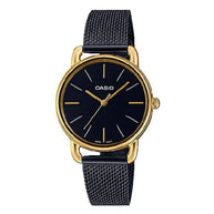 Casio Enticer Analog LTP-E412MGB-1ADF Black Dial Stainless Steel Women's Watch