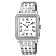 Casio Collection Analog MTP-B190D-7BVDF White Dial Stainless Steel Men's Watch