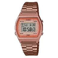 Casio Vintage Digital B640WCG-5DF Rose Gold Dial Stainless Steel Unisex Watch
