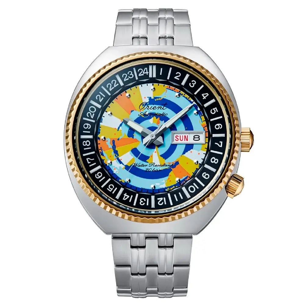 Orient Revival RA-AA0E08Y 75th Anniversary 1500 Limited Edition World Map Diver Men's Watch