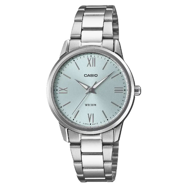 Casio Classic Analog LTP-1303DD-2A Blue Dial Stainless Steel Women's Watch