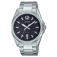 Casio Enticer MTP-E725D-1AVDF Date Analog Black Dial Stainless Steel Men's Watch