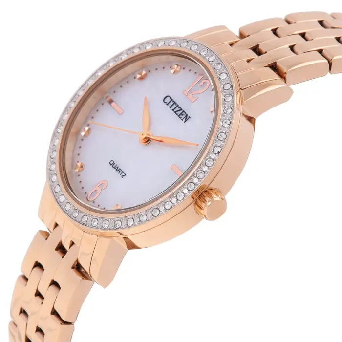 Citizen Quartz Crystal Cluster EL3103-57D Women's Watch