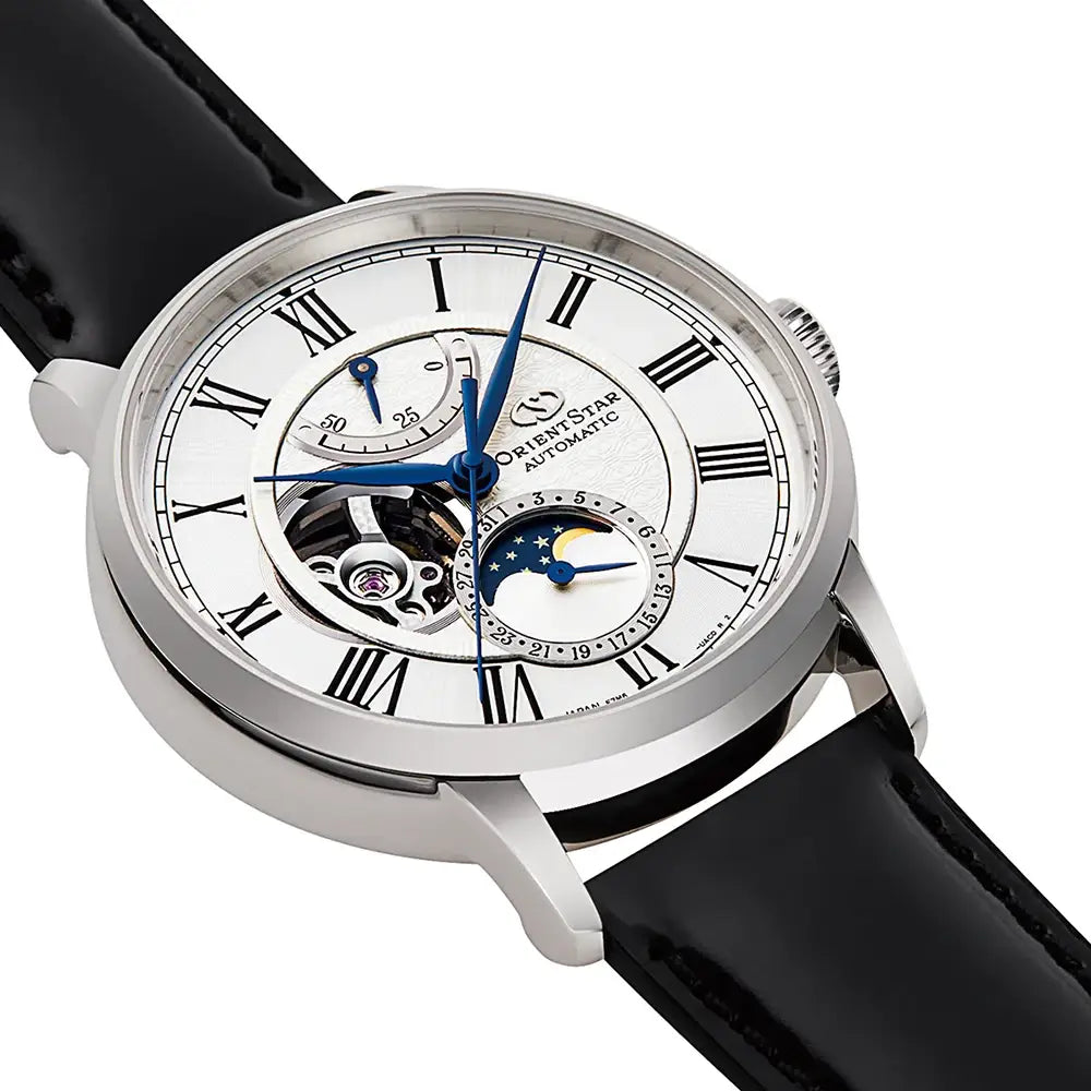 Orient Star Classic Moon Phase Open Heart Automatic RE-AY0106S00B Men's Watch
