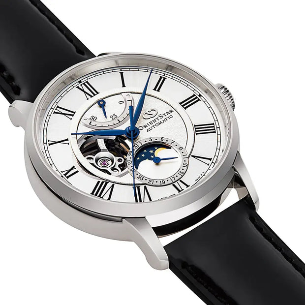 Orient Star Classic Moon Phase Open Heart Automatic RE-AY0106S00B Men's Watch