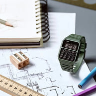 Casio Vintage Digital CA-53WF-3BDF Green Dial Resin Strap Unisex Watch
