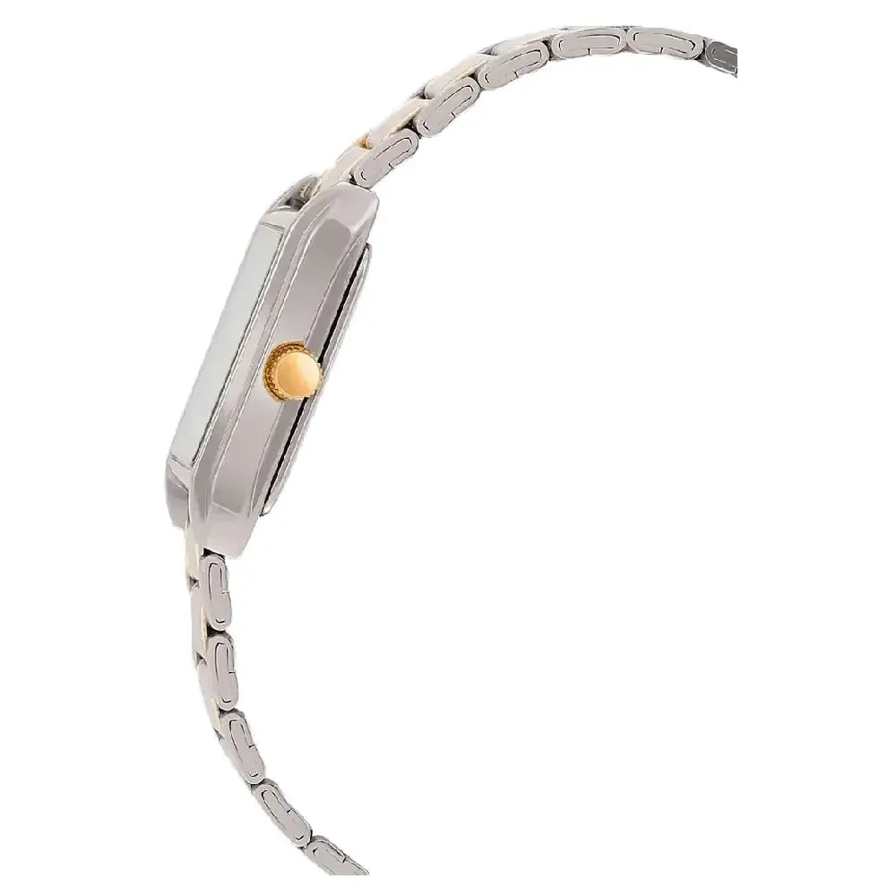 Casio Classic Analog Rectangular LTP-1235SG-7ADF Silver Dial Two-Tone Stainless Steel Women's Watch